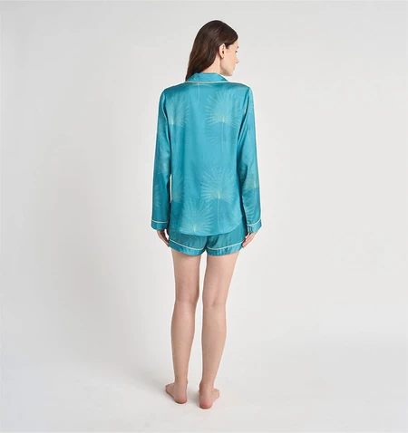 Pijama Roma Verde Estampado - vista alternativa