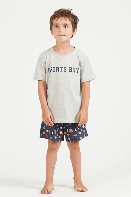 Pijama Tomy Kids Gris