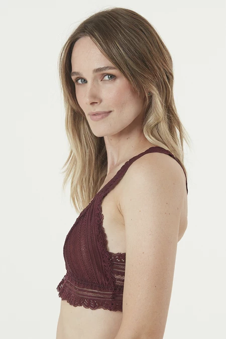 Bralette Clara Burdeo - vista alternativa