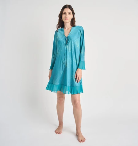 Camisola Sesgo Verde Estampado