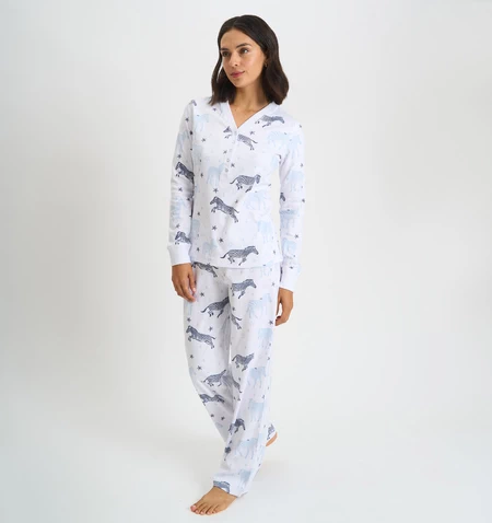 Pijama Rocio Blanco Estampado