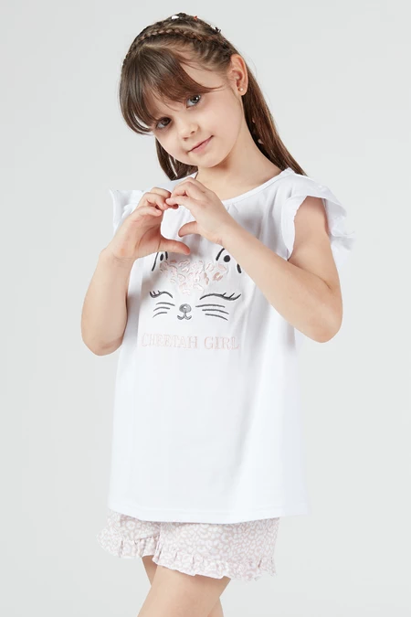 Pijama Jose Short Kids Rosado - vista alternativa