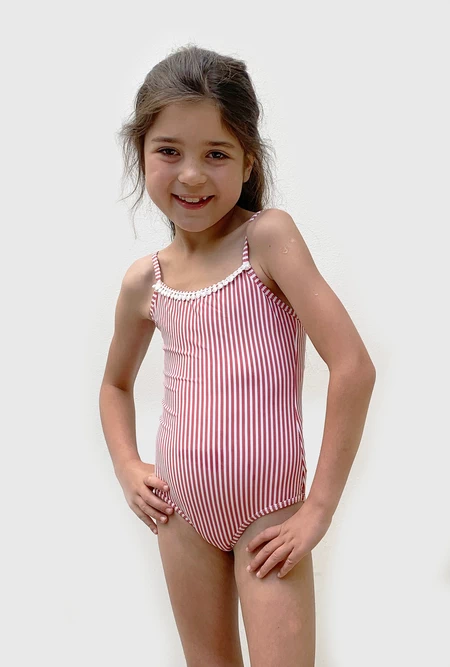 Traje de Baño Borla Kids Rojo - vista alternativa