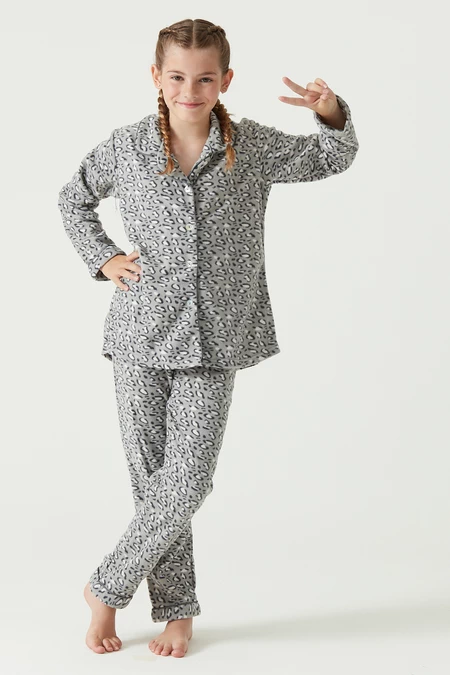 Pijama Sport Polar Kids Gris
