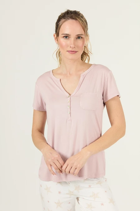 Pijama Kate Pantalon Largo Rosado