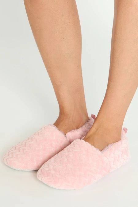Zapatilla Chenille Rosado Claro - vista alternativa