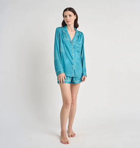 Pijama Roma Verde Estampado
