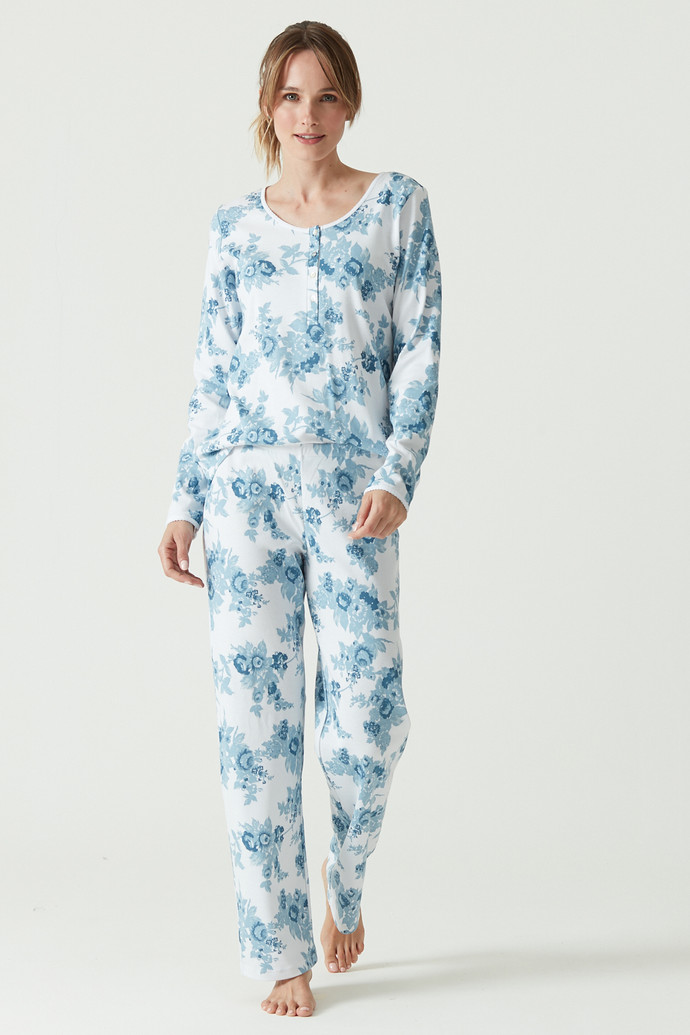 Pijama New Cuore Pantalón Largo Blanco Estampado - 38587.jpg