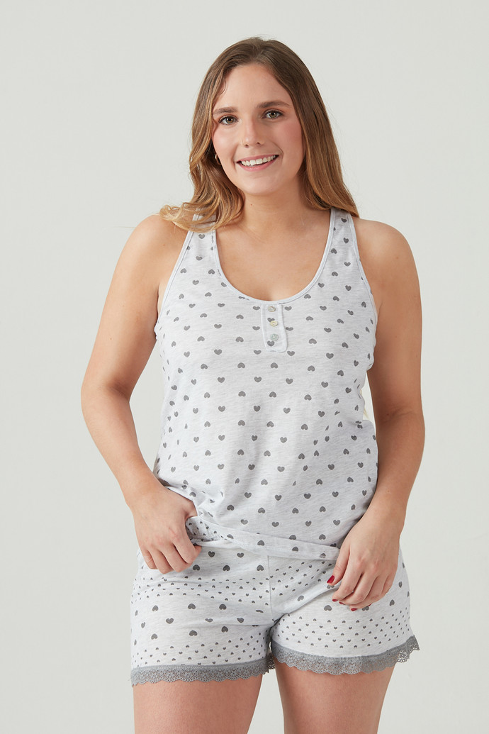 Pijama New Heart Short Gris - 1399.jpg