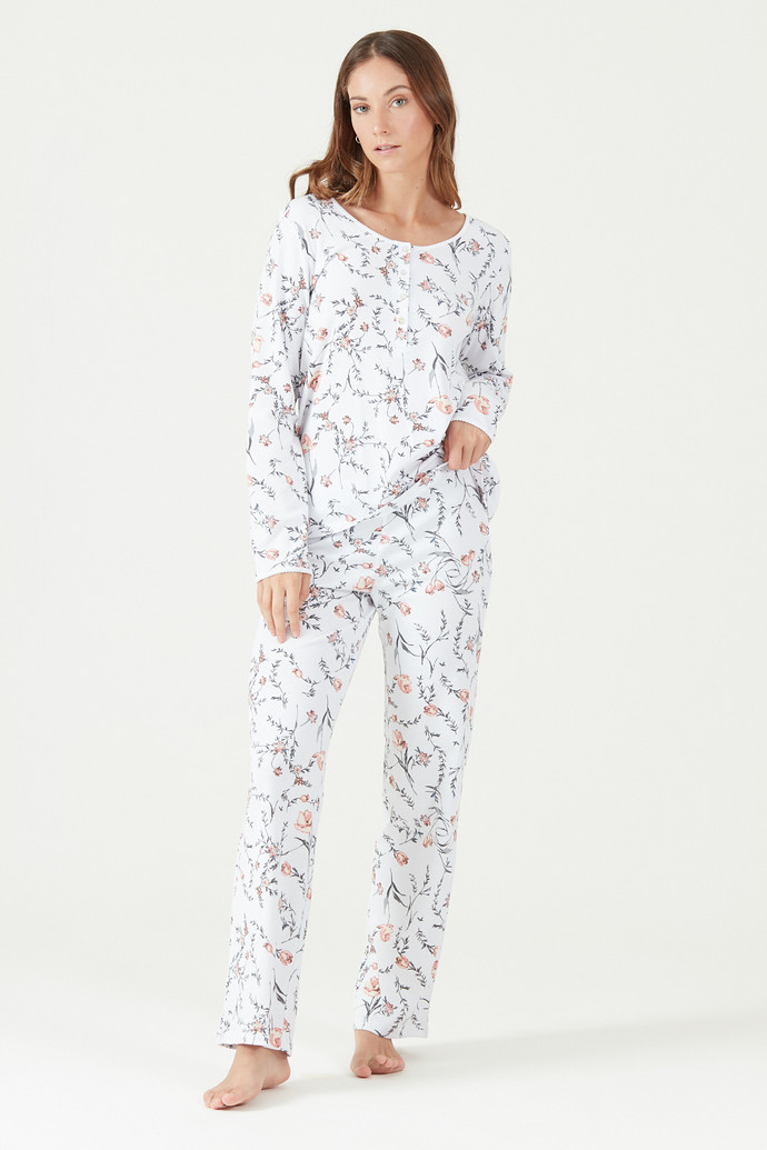 Pijama New Cuore Pantalon Largo Ivory Estampado - 37076.jpg