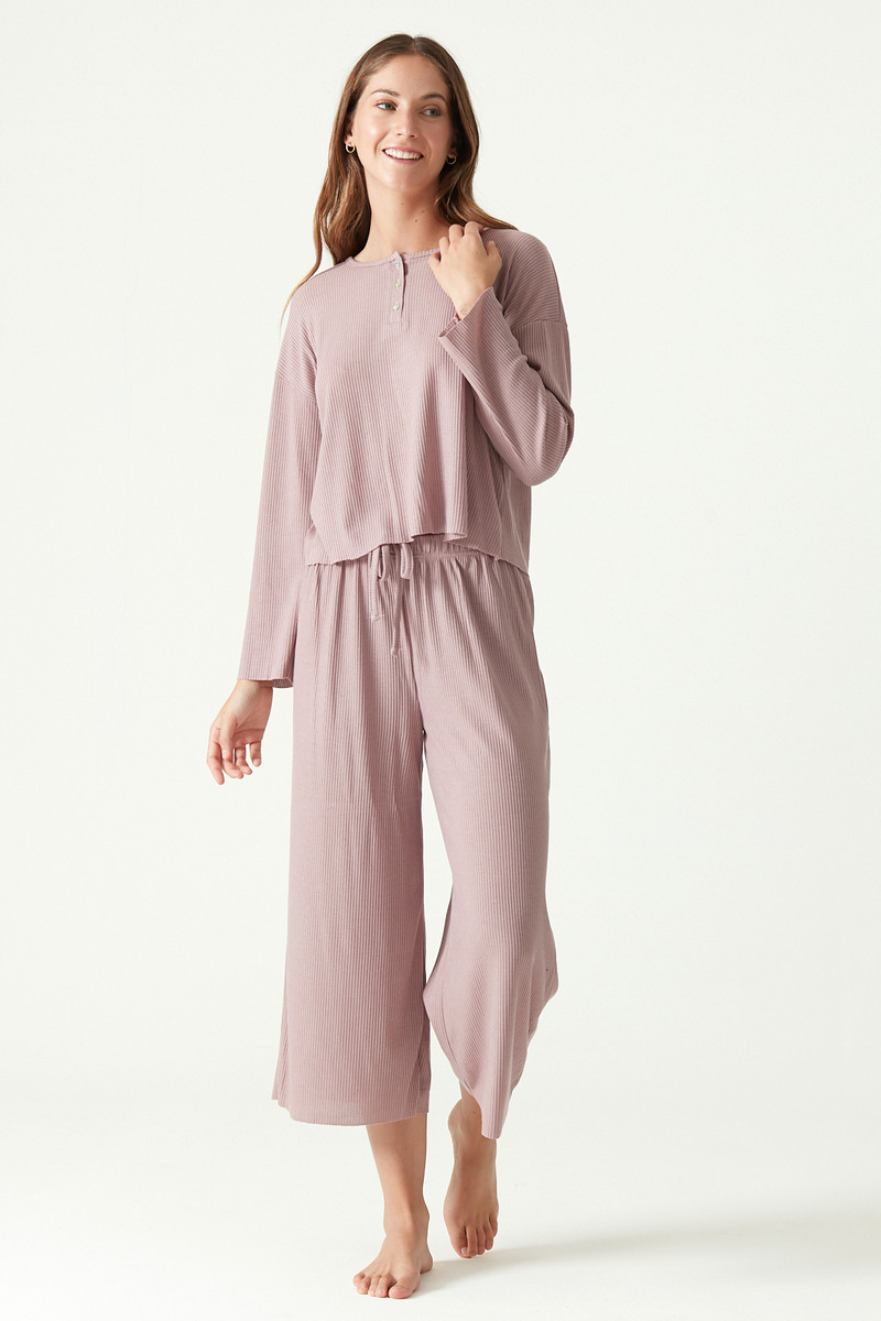 Pijama Rib Burdeo