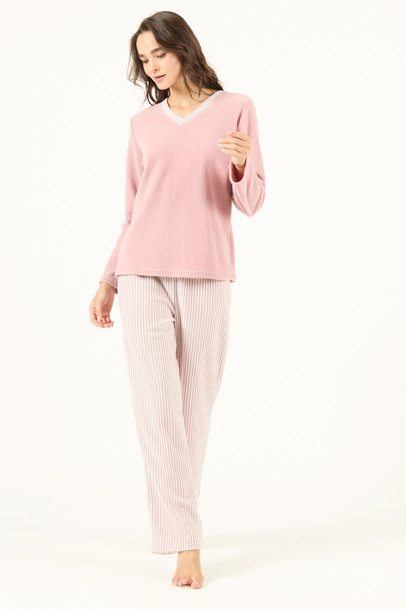 Pack Pijama Polar Malva