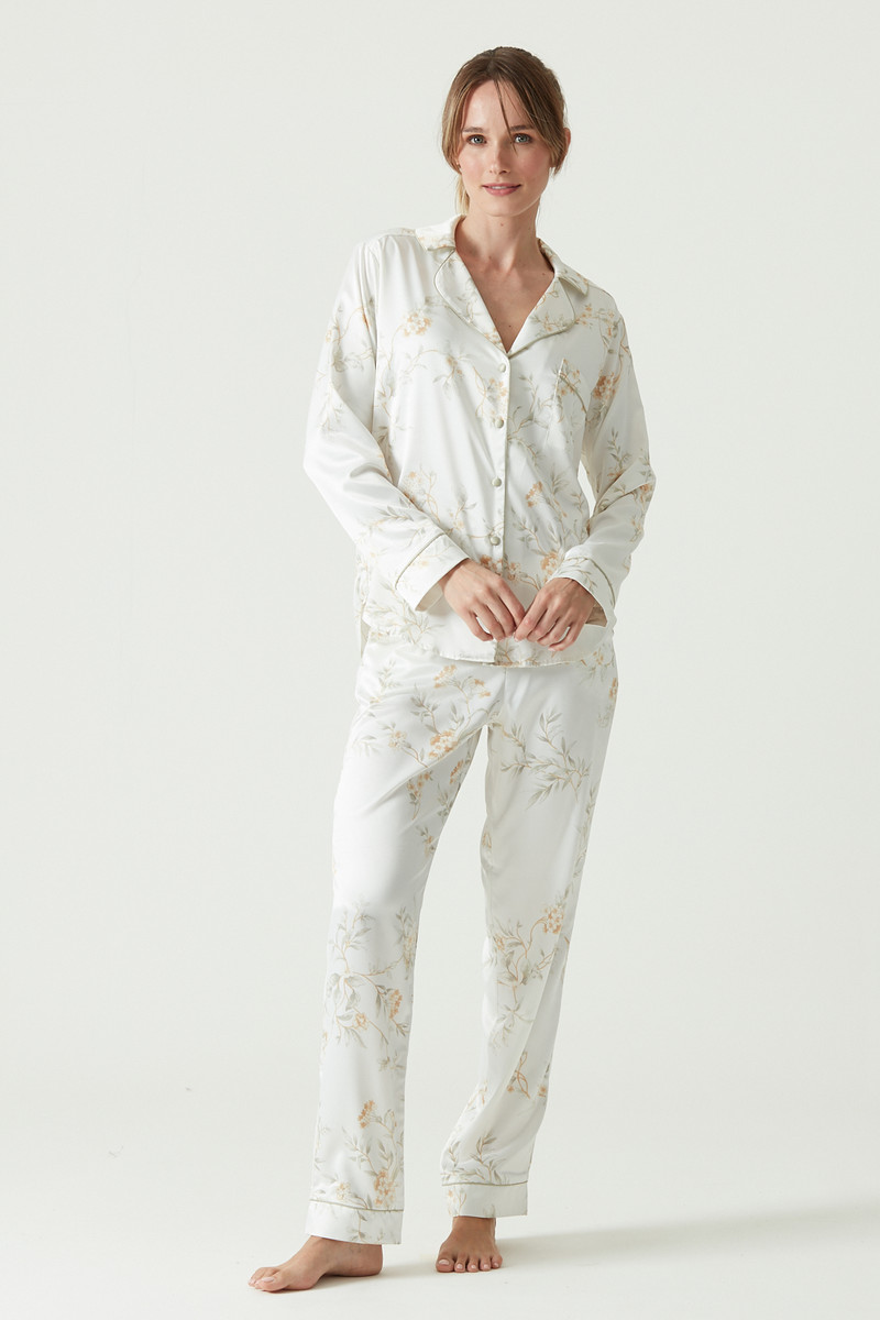 Pijama Roma Manga Larga Ivory