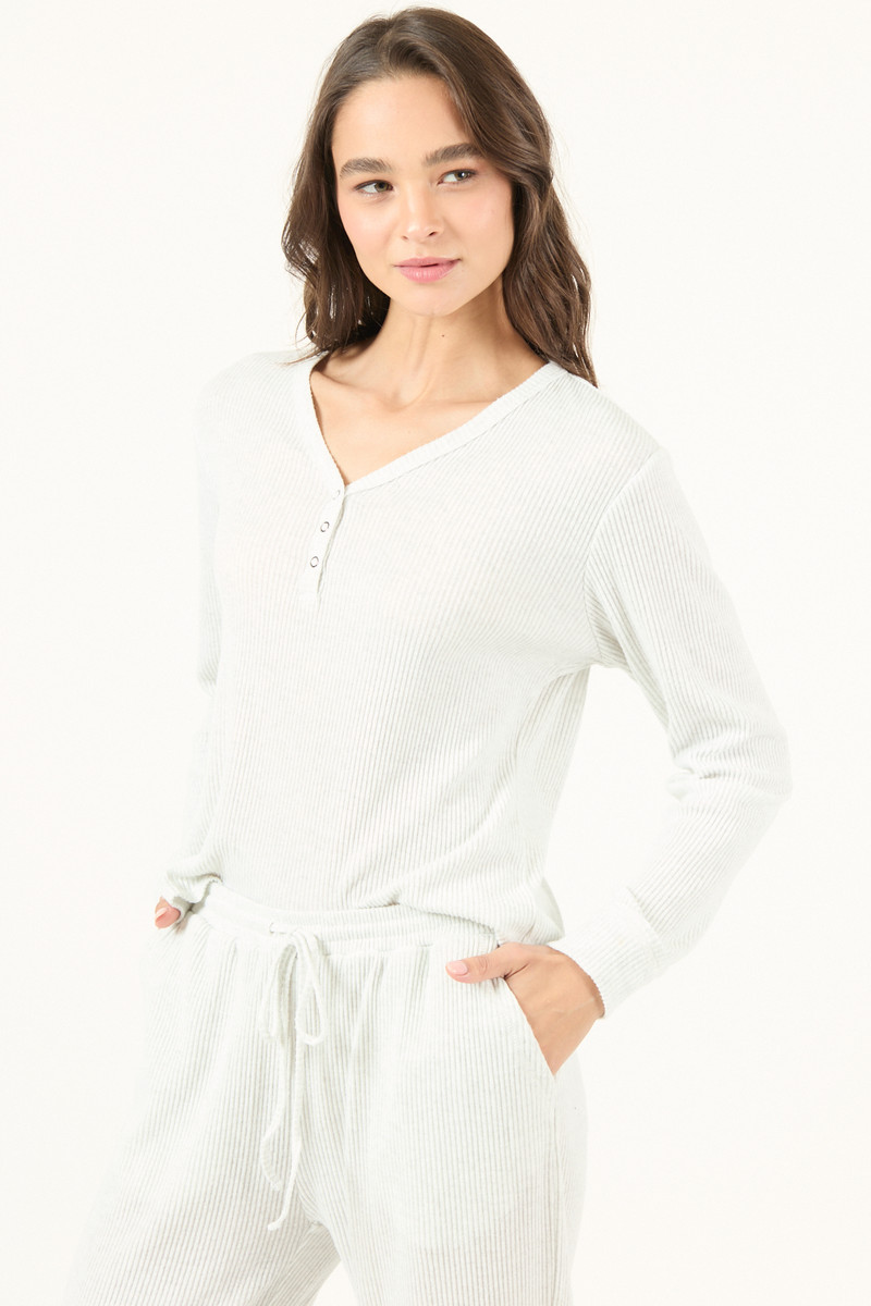 Pijama Leti Rib Gris