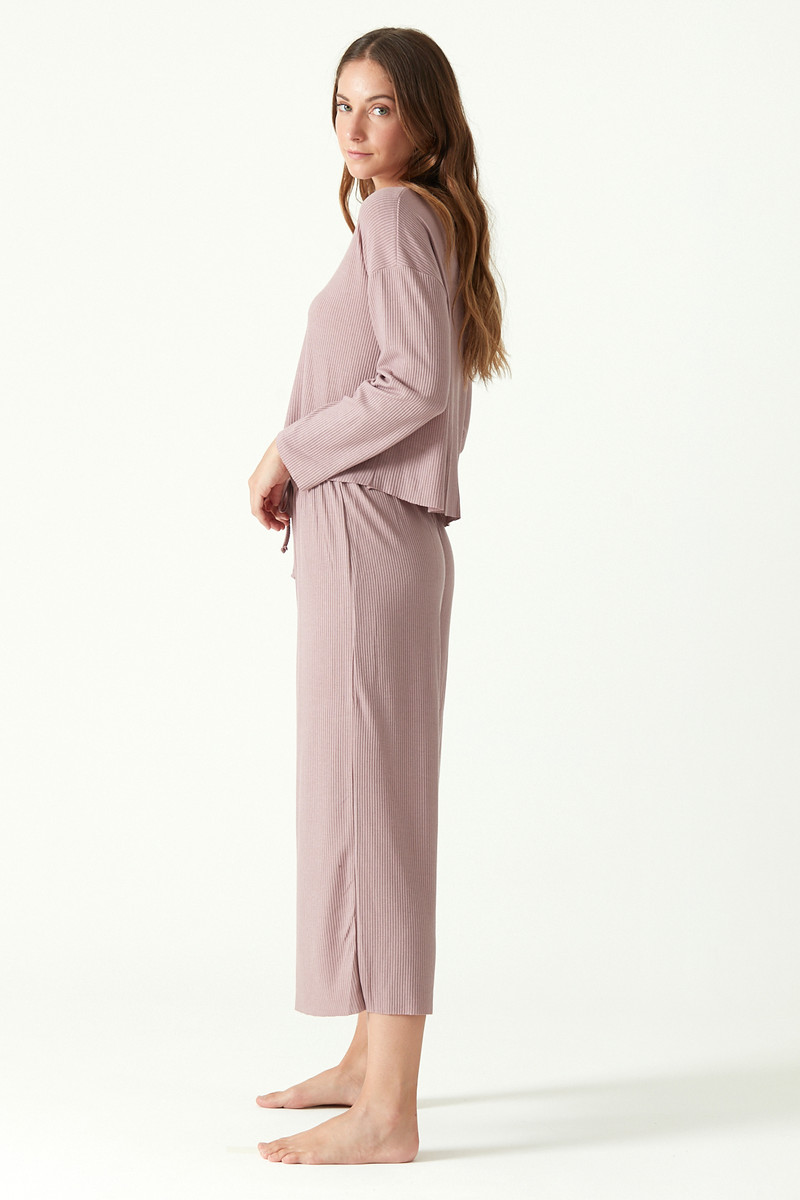 Pijama Rib Burdeo