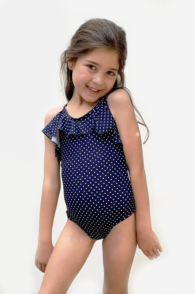 Traje de baño Vuelos Azul Puntos