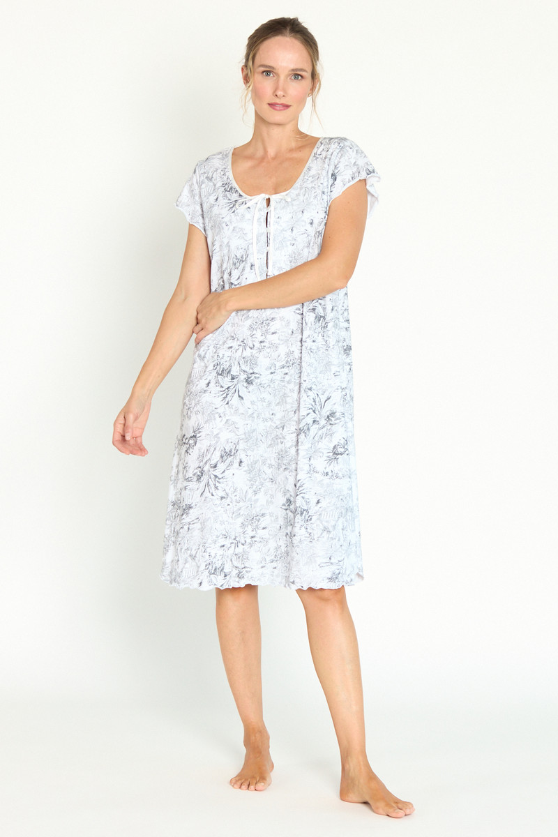Camisa Socorro Blanco Estampado