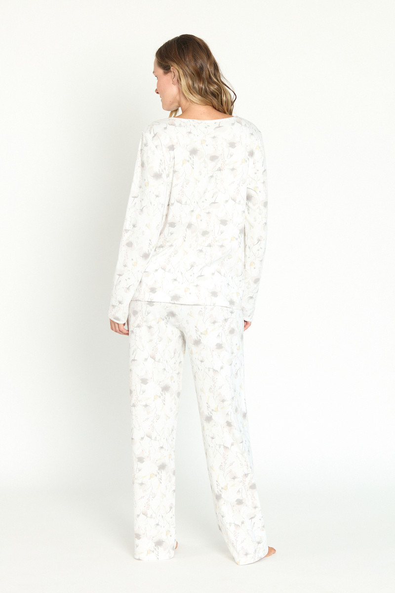 Pijama New Cuore Pantalon Largo Blanco Estampado