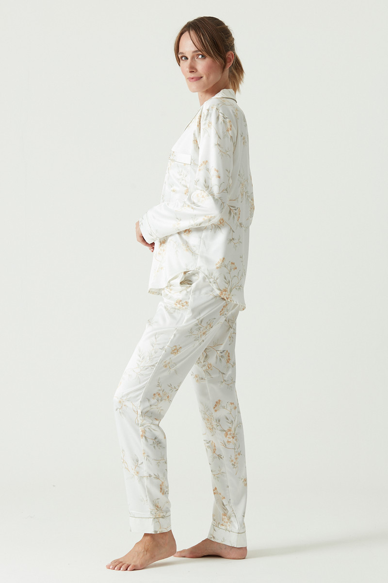 Pijama Roma Manga Larga Ivory