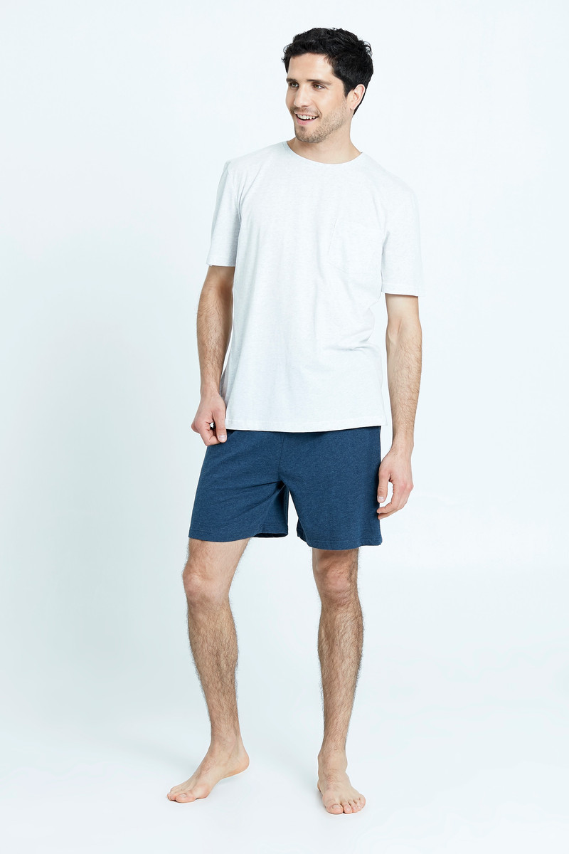 Pijama Tomas Short Manga Corta Gris