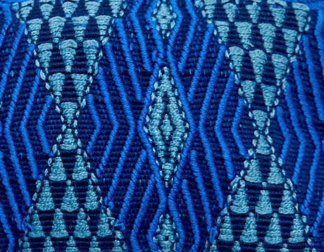 Clutch o sobre grande en textil guatemalteco 