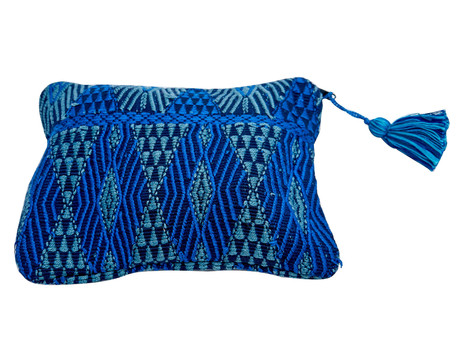 Clutch o sobre grande en textil guatemalteco 