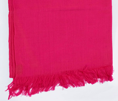 Echarpe o gran pañoleta fina tejido a telar en hilo - Fucsia
