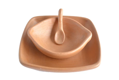 Set fuentecitas en cerámica rosada de Pañul