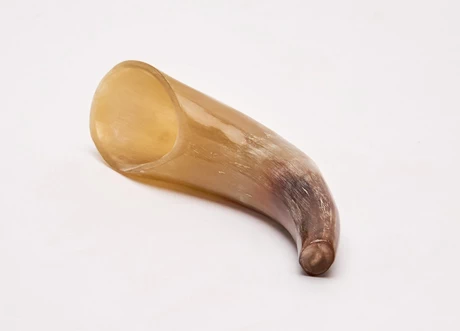 Poruña de cuerno de buey beige veteado