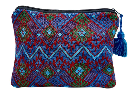Clutch o sobre grande en textil guatemalteco 