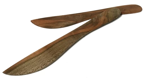 Set de 2 cuchillos madera de ciruelillo veteado