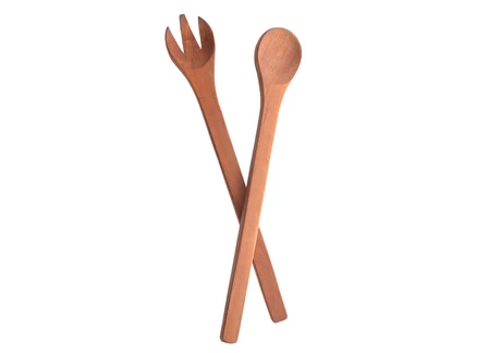 Set de cubiertos para servir en raulí nativo