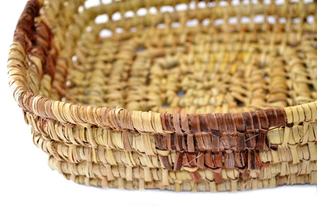 Canasto cuadrado fibra chilota 2 colores