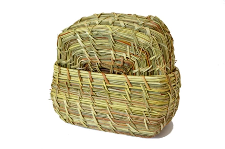 Set de 6 posavasos rectangulares en canastito