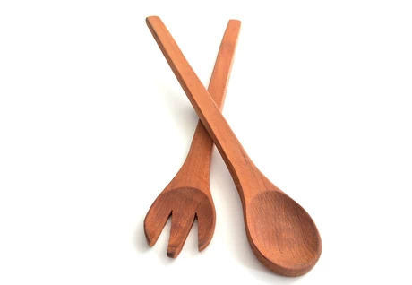 Set de cubiertos para servir en raulí nativo