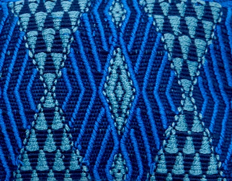 Clutch o sobre grande en textil guatemalteco 