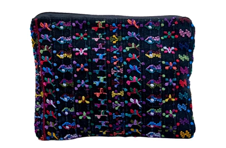 Clutch o sobre grande en textil guatemalteco 