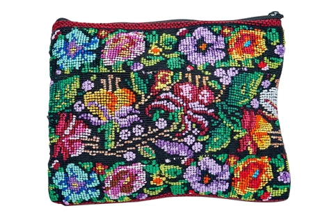Clutch o sobre grande en textil guatemalteco 