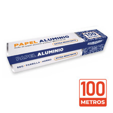Rollo Papel Aluminio 45 cm x 100 metros - 20 Micras