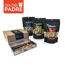 Pack regalo caja ahumadora + 3 Bolsas Chips #3 de 150G