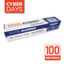 Rollo Papel Aluminio 45 cm x 100 metros - 20 Micras