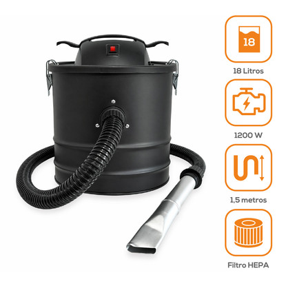 Aspiradora de cenizas VAC - 18 Litros