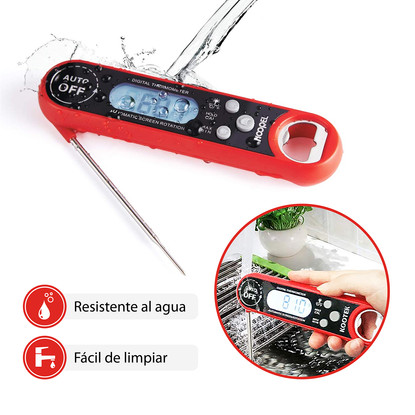 Termómetro plegable BBQ con imán y destapador - outlet