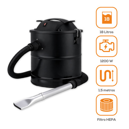 Aspiradora de cenizas VAC - 18 Litros