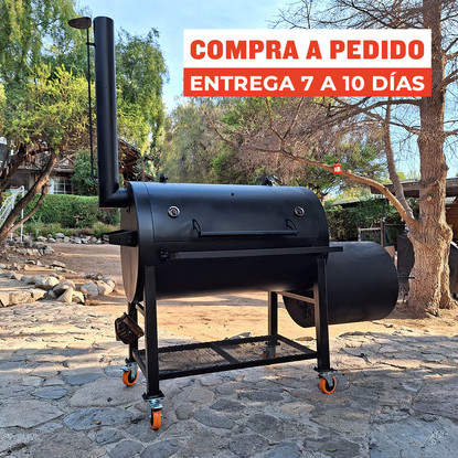 Ahumador a carbón offset DT de flujo directo