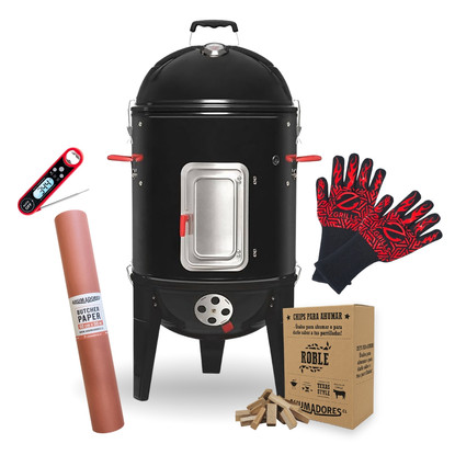 Pack Ahumador y parrilla 3 en 1 diámetro 44 cm 