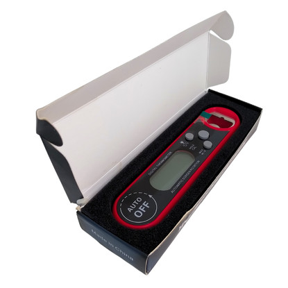 Termómetro plegable BBQ con imán y destapador - outlet