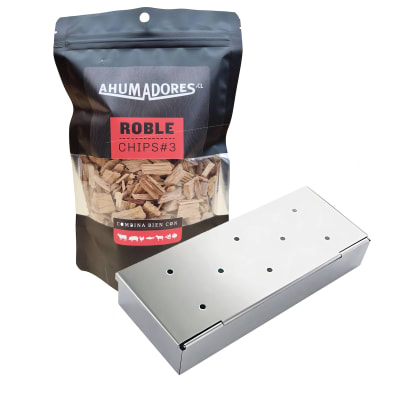 Pack Caja Ahumadora + 1 Bolsa Chip#3 150gramos