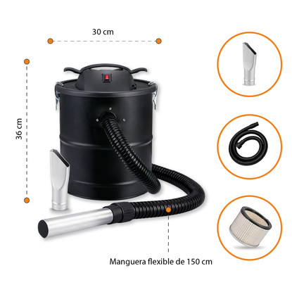 Aspiradora de cenizas VAC - 18 Litros