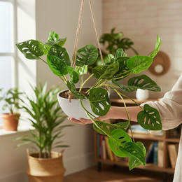 Monstera Adansonii colgante 40 cms